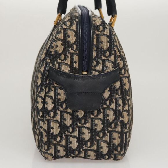 Dior Diorissimo Navy Canvas Handbag (Pre-Owned) - Picture 4 of 16